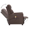vidaXL Fauteuil de massage Taupe Tissu