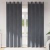 vidaXL Rideaux occultants 2 pcs Gris clair 140 x 245 cm Velours