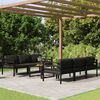 vidaXL Salon de jardin 7 pcs avec coussins Aluminium Anthracite
