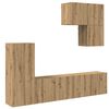 vidaXL Unit&eacute; murale de TV 5 pcs Ch&ecirc;ne artisanal Bois d'ing&eacute;nierie
