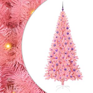 vidaXL Sapin de No&euml;l Rose 180 cm PVC