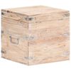vidaXL Coffre 40x40x40 cm Bois d'acacia solide