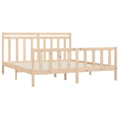 vidaXL Cadre de lit sans matelas bois massif de pin 180x200 cm