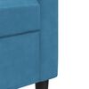 vidaXL Ensemble de canap&eacute;s 3pcs et coussins et traversins bleu velours