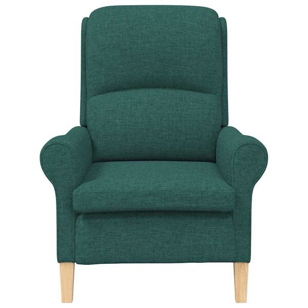 vidaXL fauteuil Vert fonc&eacute; 76 x 94 x 102 cm tissu