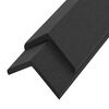 vidaXL Corni&egrave;re de terrasse 5 pcs WPC 170 cm Noir