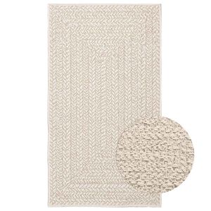 vidaXL Tapis ZIZUR cr&egrave;me 60x110 cm aspect de jute int&eacute;rieur ext&eacute;rieur