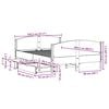 vidaXL Cadre de lit sans matelas cire marron 140x200cm bois pin massif