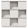vidaXL Buffet Blanc 110,5x35x117 cm Bois massif de pin