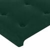 vidaXL T&ecirc;te de lit Vert fonc&eacute; 80x5x78/88 cm Velours