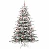 vidaXL Sapin de No&euml;l Artificiel &agrave; Branches Articul&eacute;es Blanc 240 cm