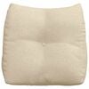 vidaXL Coussin de Dos Cr&egrave;me 45 x 24 x 50 cm tissu