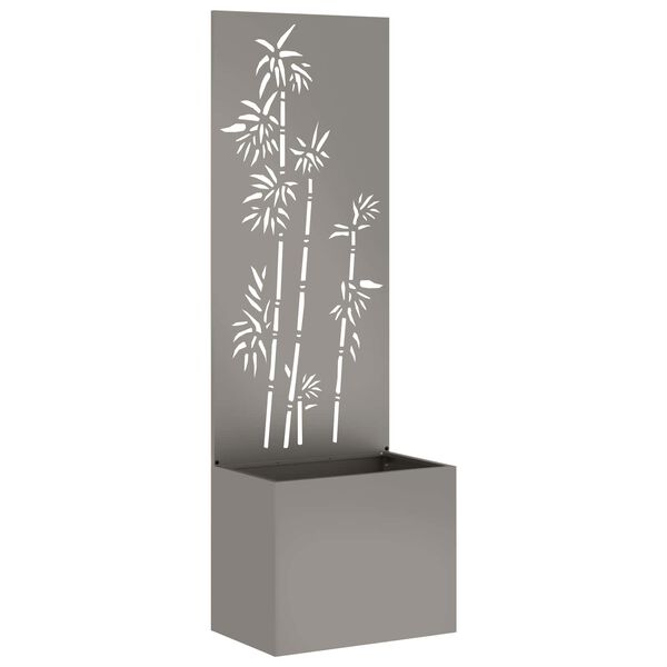 vidaXL &Eacute;cran de confidentialit&eacute; de jardin Floral Rouill&eacute; 50 x 140 cm
