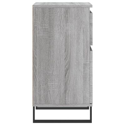 vidaXL Buffets 2 pcs sonoma gris 40x35x70 cm bois d'ingénierie