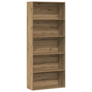 vidaXL Biblioth&egrave;que ch&ecirc;ne artisanal 80x30x189 cm bois d'ing&eacute;nierie