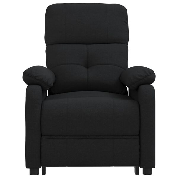 vidaXL Fauteuil électrique de massage Noir Tissu