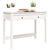 vidaXL Bureau avec tiroirs Blanc 100x50x78 cm Bois massif de pin