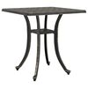 vidaXL Table de jardin bronze 53x53x53 cm aluminium coul&eacute;