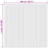 vidaXL Tapis rectangulaire naturel 100x100 cm bambou
