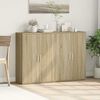 vidaXL Buffets 2 pcs ch&ecirc;ne sonoma 60x31x84 cm bois d'ing&eacute;nierie