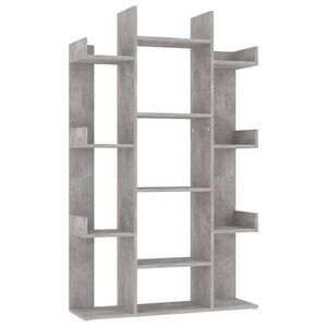 vidaXL Biblioth&egrave;que Gris b&eacute;ton 86x25,5x140 cm Bois d&rsquo;ing&eacute;nierie