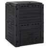 vidaXL Composteur de jardin Noir 280 L Polypropyl&egrave;ne
