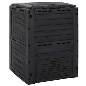 vidaXL Composteur de jardin Noir 280 L Polypropyl&egrave;ne
