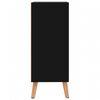 vidaXL Buffet noir brillant 60x30x72 cm bois d'ing&eacute;nierie