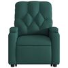 vidaXL Fauteuil inclinable de massage Vert fonc&eacute; Tissu