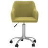 vidaXL Chaise pivotante de bureau Vert Tissu
