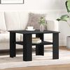 vidaXL Table basse Chêne noir 60 x 60 x 42 cm Bois d'ingénierie