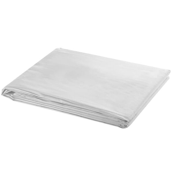 vidaXL Toile de fond Coton 500 x 300 cm Blanc
