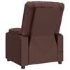 vidaXL Fauteuil inclinable &eacute;lectrique Marron Similicuir