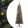 vidaXL Sapin de No&euml;l artificiel Vert 120 cm PVC, plastique et acier