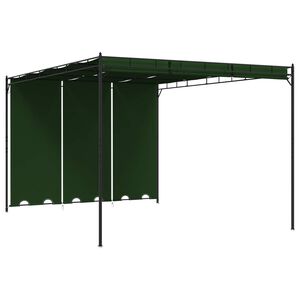 vidaXL Pavillon 4 x 3 x 2,3 m Vert Polyester et Acier
