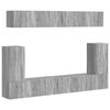 vidaXL Ensemble meuble TV 5 pc Gris Sonoma Bois d'ing&eacute;nierie