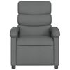 vidaXL Fauteuil inclinable de massage &eacute;lectrique gris fonc&eacute; tissu