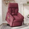 vidaXL Fauteuil inclinable de massage Rouge bordeaux Tissu