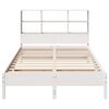 vidaXL Lit biblioth&egrave;que sans matelas blanc 160x200 cm bois pin massif