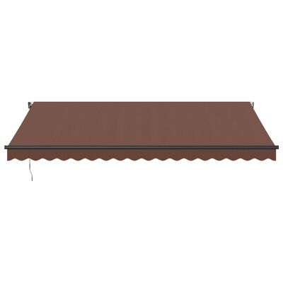 vidaXL Auvent rétractable automatique marron 450x300 cm