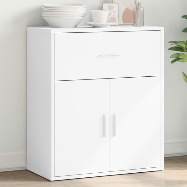 vidaXL Buffet blanc 60x31x70 cm bois d'ing&eacute;nierie