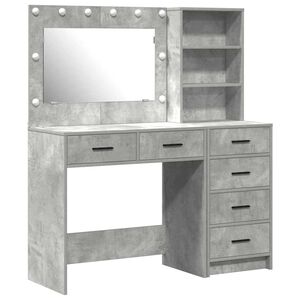 vidaXL Table de Toilette 2 pc Gris 78.5 x 41 x 135 cm