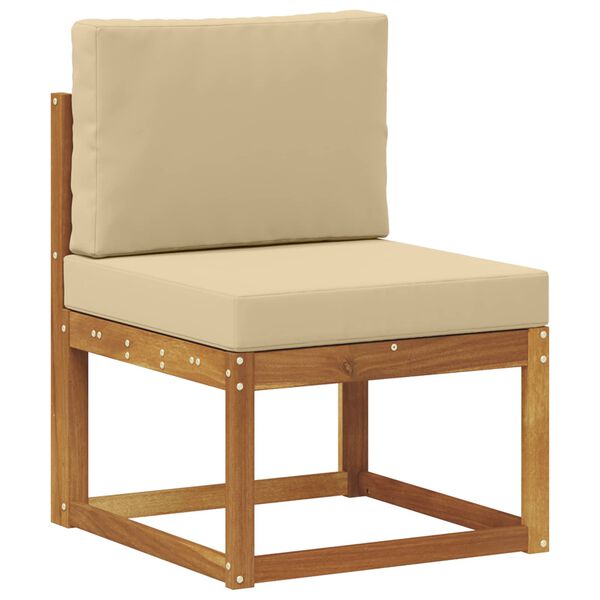 vidaXL Ensemble de canap&eacute;s d'ext&eacute;rieur 7 pcs Naturel et Beige