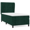 vidaXL Sommier &agrave; lattes de lit avec matelas Vert fonc&eacute; 90x190 cm