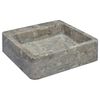 vidaXL Lavabo Gris 40x40x12 cm Marbre