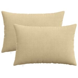 vidaXL Housse de coussin 2 pcs HEERLEN Vert Gris 40 x 60 cm