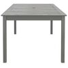 vidaXL Table de jardin Gris 200x100x75 cm Bois d'acacia solide