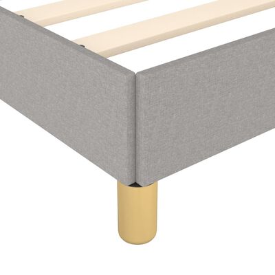 vidaXL Cadre de lit sans matelas gris clair 180x200 cm tissu