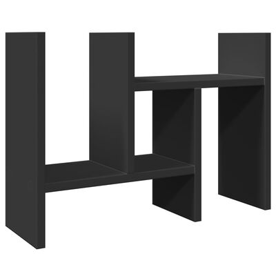 vidaXL Organisateur de bureau noir 34,5x15,5x35,5 cm bois d'ingénierie