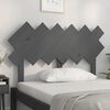 vidaXL T&ecirc;te de lit Gris 122,5x3x80,5 cm Bois massif de pin